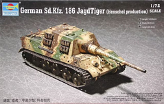 Збірна модель 1/72 німецький винищувач танків Jagdtiger Sd.kfz.186 тип Henschel Trumpeter 07254