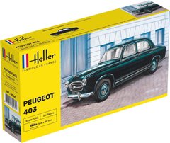 Assembly model 1/43 car Peugeot 403 Heller 80161