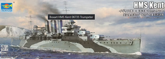 Building model 1/700 HMS Kent Trumpeter 06735 battleship