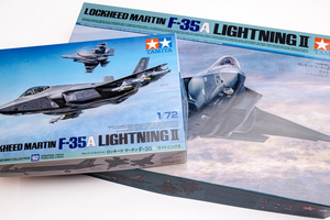 Comparative review of Tamiya's F-35A, 1:72 and 1:48 scale