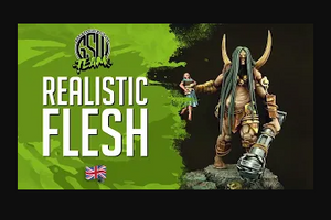 How to paint realistic skin on miniatures with Green Stuff World paints. Painting ogre-giant.