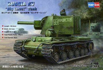 Збірна модель 1:48 танк KV "Big Turret" Tank HobbyBoss 84815