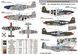 Декаль 1:72 для North American P-51 Mustang - Nose Art Part No.4 and Stencils Foxbot 72-054