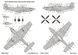 Декаль 1:72 для North American P-51 Mustang - Nose Art Part No.4 and Stencils Foxbot 72-054