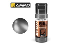 Акрилова фарба ATOM METALLIC Gun Metal Ammo Mig 20167