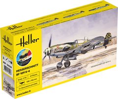 Збірна модель 1/72 літак Messerschmitt Bf 109 K-4 Стартовий набір Heller 56229