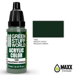 Opaque acrylic paint PRUSSIAN GREEN with a matte finish 17 ml GSW 1886