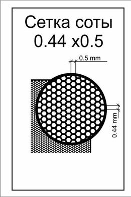 Photo-etching honeycomb mesh (cell 0.44x0.5) ACE S006, In stock