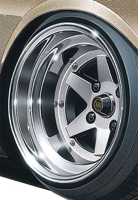 Сборная модель 1/24 комплект колес Long Champ XR-4 14 inch Aoshima 05257, В наличии