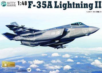 Збірна модель 1:48 літак F-35A Lightning II Kit First Look Kitty Hawk 80103