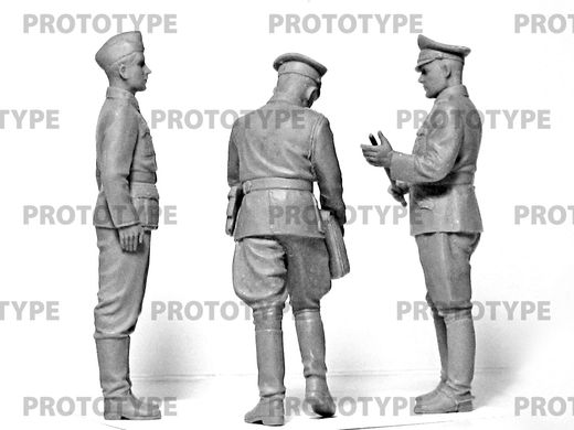Figures 1/24 German Staff Staff 2SV (100% new uniforms) ICM 24020