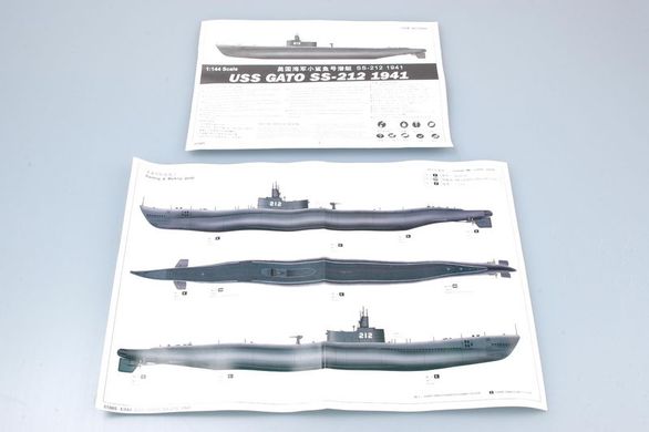 Збірна модель 1/144 підводний човен USS GATO SS-212 1941 Trumpeter 05905