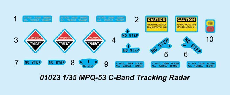 Збірна модель 1:35 радар MPQ-53 C-Band Tracking radar Trumpeter 01023