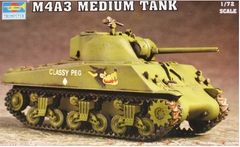 Збірна модель 1/72 танк M4A3 Tank Trumpeter 07224