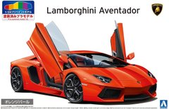 Збірна модель 1/24 автомобіль '11 Lamborghini Aventador Orange Pearl Pre-painted Aoshima 06201