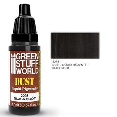 Рідкі пігменти на водній основі Liquid Pigments BLACK SOOT 17 мл GSW 2298