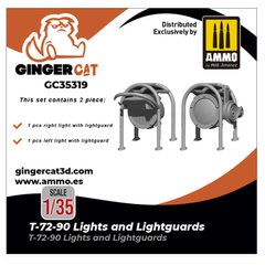 Масштабна модель 1/35 ліхтарі Т-72-90 Lights and Lightguards (1pcs) Ginger Cat 35319