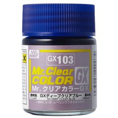 Lacquer GX Clear Blue (18ml) Mr.Hobby GX103