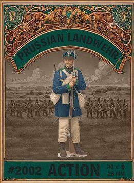 Фигуры Napoleonic Prussian Landwehr (Action / 40 Figures) (28мм) Hat 2002