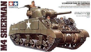 1:35 Early Model American M4 Sherman Tank Tamiya 35190
