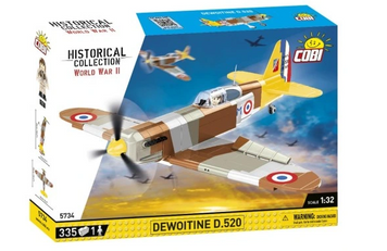 Учебный конструктор самолет 1/32 Dewoitine D.520 COBI 5734