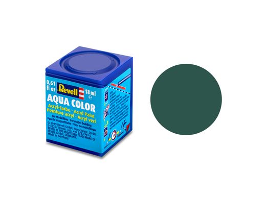Acrylic paint Sea green, matte, 18 ml. Aqua Color Revell 36148
