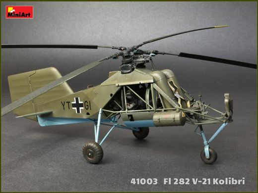 Сборная модель 1/35 немецкий вертолет Второй мировой Flettner FL 282 V-21 Kolibri MiniArt 41003