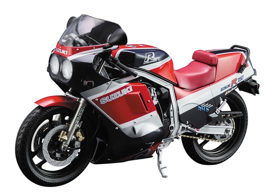 Збірна модель 1/12 мотоцикл Suzuki GSX-R750(G) (GR71G) "Red/Blue Color" (1986) Hasegawa 2174