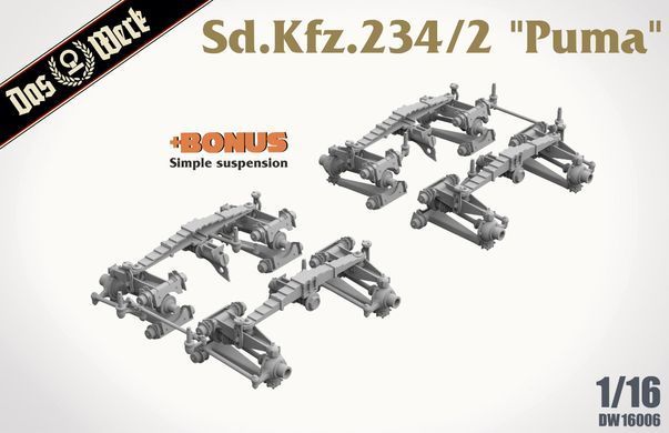 Assembly model 1:16 armored car Sd.Kfz. 234/2 'Puma' Das Werk 16006