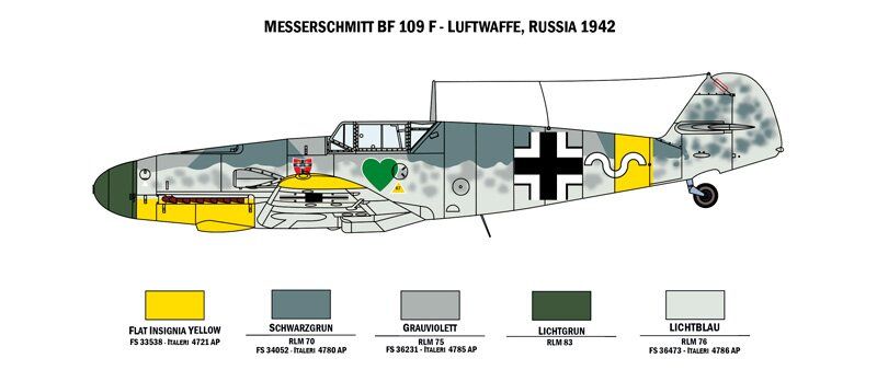 Збірна модель винищувача Bf109/Fw-190 D9(War Thunder edition) Italeri 35101