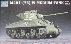 Збірна модель 1/72 танк M4A1 (76) W Tank Trumpeter 07222