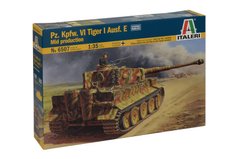 Збірна модель 1/35 танк Pz.Kpfw. VI Tiger I Ausf. E mid production Italeri 6507