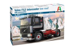 Збірна модель 1/24 вантажівка Volvo F12 Intercooler Low Roof with accessories Italeri 3957