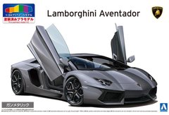 Збірна модель 1/24 автомобіль '11 Lamborghini Aventador Gun Metallic Pre-painted Aoshima 06202