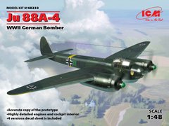 1/48 Ju 88A-4 German World War II Bomber Kit ICM 48233