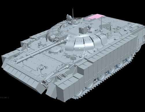 Збірна модель 1/35 бойова машина піхоти БМП-3 із плитками ДЗЗ BMP-3 Trumpeter 00365