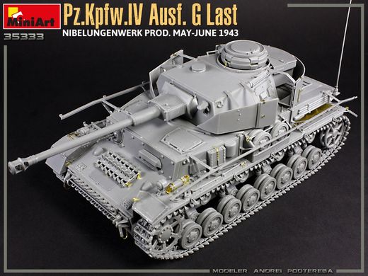 Збірна модель 1/35 танк Pz.Kpfw.IV Ausf. G Last/Ausf. H Early MiniArt 35333