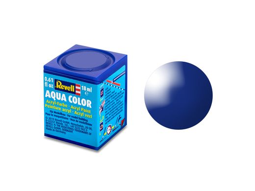 Acrylic farba Ultramarine, glossy, 18 ml. Aqua Color Revell 36151