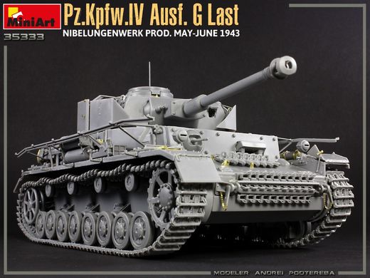 Збірна модель 1/35 танк Pz.Kpfw.IV Ausf. G Last/Ausf. H Early MiniArt 35333