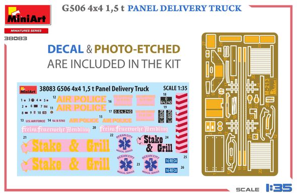 Збірна модель 1/35 вантажівка G506 4x4 1,5t MiniArt 38083