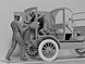 Збірна модель 1/24 Доставка бензину, Розвізний фургон Модель Т 1912 р. з американских вантажниками ICM 24019