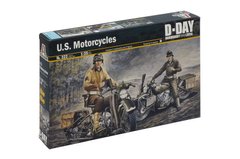 Збірна модель 1/35 мотоцикл U.S. Motorcycles D-Day Normandy 1944/2014 Italeri 0322