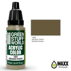 Opaque acrylic paint GENGIS KHAKI with a matte finish 17 ml GSW 1883