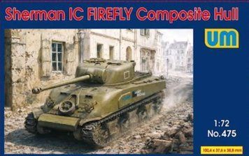 Збірна модель 1:72 середній танк Шерман Sherman IC Composite Armor UM 475
