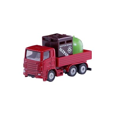 Модель грузовик с контейнерами для переработки мусора Siku 0828