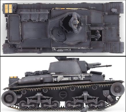 Assembled model 1/35 German Light Tank Pz.Kpfw. 35(t) Academy 13280