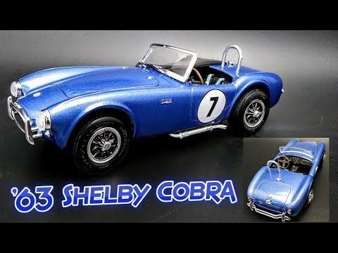 Сборная модель 1/25 автомобиль 1963 Shelby Cobra 289 3 в 1 Street, Road Racing, Drag AMT 01319