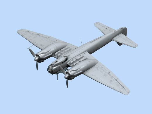 Сборная модель 1/48 самолет Ju 88A-14, Немецкий бомбардировщик 2 Мировой войны ICM 48234