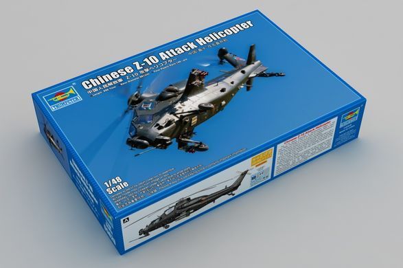 Збірна модель 1:48 гелікоптер Chinese Z-10 Attack Helicopter Trumpeter 05820