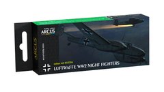 A set of Luftwaffe WW2 Night Fighters Arcus A2006 acrylic paints